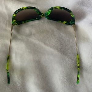 Alexander McQueen tortoise green sunglasses